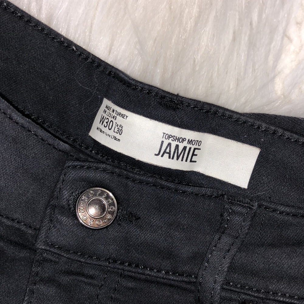 RARE TOPSHOP MOTO FISHNET JAIME JEANS - Picture 8 of 9
